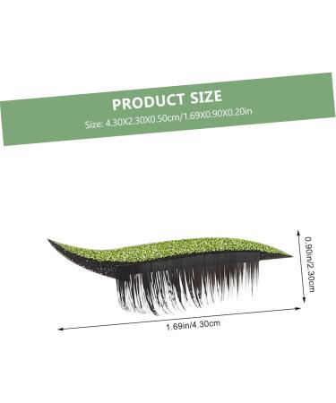 FRCOLOR 8 Pairs of Stickers for False Eyelashes Dramatic Eyelashes Green Eyeliner Pen Eye Makeup Stickers Eyelashes Stickers Double-Sided Adhesive Strips Decorate - Buy Online on GoSupps.com
