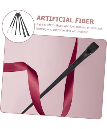 WOONEKY 6pcs Eyeliner Makeup Brush Eyeshadow Eyeliner Wands Eye Shadow Black Rayon Wooden Handle - Buy Online on GoSupps.com