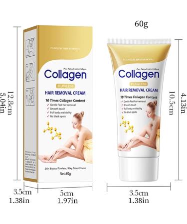 Body Hair Removal Cream Fast-Acting Long-Lasting Soothing Gel 60g | Hair Removal Cream - For Private Body Legs Back Chest Underarms Shower Skin Care Beauty - Buy Online on GoSupps.com