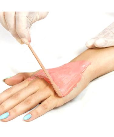 100 Wood Wax Pencils - Salon Quality Eyebrow Wax Chopsticks & Spatulas for Hair Body & Smooth Skin - Buy Online on GoSupps.com