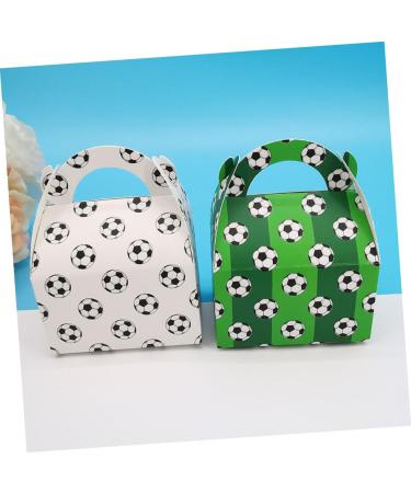 HOMSFOU 50pcs Boxes Soccer Party Cake Boxes Soccer Party Favor Bags Wedding Candy Boxes Sports Party Favor Boxes Clear Treat Boxes Soccer Ball Paper Candy Boxes Gift Snack Bag White 1 count (Pack of 1) White - Buy Online on GoSupps.com