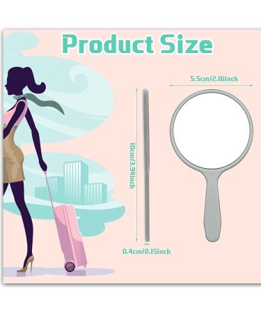 Vinsot 100-Piece Handheld Mirror - Compact 3.94x2.16 Inch Travel Makeup Cosmetic Vanity Mirror for Women, Men, Girls & Kids - Portable Plastic Handle Mirror for Daily Use - Buy Online on GoSupps.com