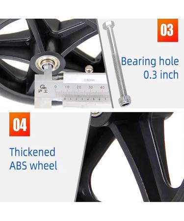 2 PCS Wheelchair Solid Tires Front Wheels Universal Wheelchair Replacement Wheel Accessories Anti-Wear & Non-Slip for Rollators Walker (Size : 7inch/17cm) - Buy Online on GoSupps.com