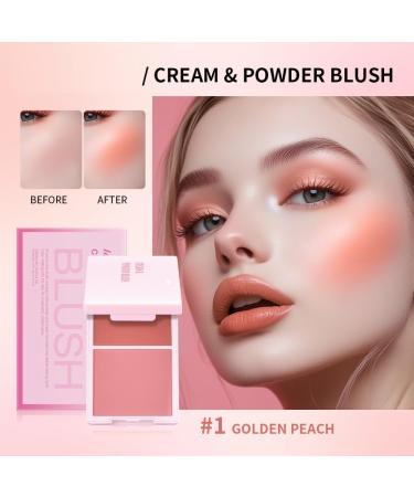  SONGVISON Cream blush palette 2 colors blush color corrector foundation palette natural and long-lasting look - Buy Online on GoSupps.com