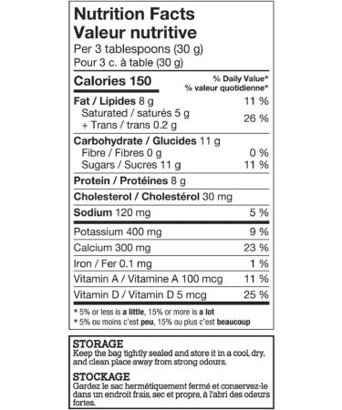 Trensit Whole Milk Powder 3.25% 8 Bags x 500g (4kg) Naturally Canadian 100% Canadian Milk Free of Antibiotics No rBST or rBGH. 8pk - Buy Online on GoSupps.com
