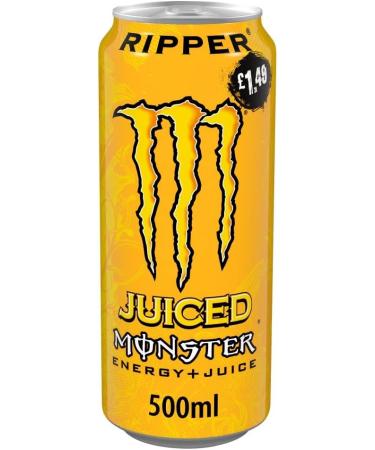 Monster Energy Drink Monster Juiced Energy Drink Pack Of 12 4 Assorted Flavours 500ml Monster Energy Drink Energy Juiced Drink 3Pcs Each - 12x500ml Bundle Boxed Treatz - Buy Online on GoSupps.com