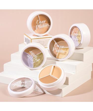 Concealer 3-Color Concealer Make Up Waterproof Leg Foundation Full Cover Concealer Palette Corrects Dark Circles Red Marks Scars (3# Blemish Eliminator 4.5g) - Buy Online on GoSupps.com