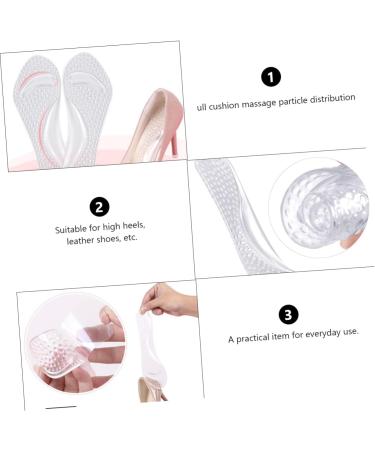 Buy NOLITOY Non-Slip Massage Mat Insoles - 6 Pairs Gel Arch Support Cushions for High Heels | International Shipping - Buy Online on GoSupps.com