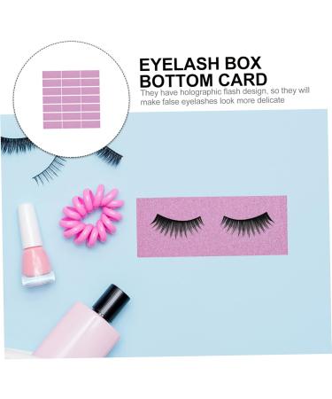  FRCOLOR Box of 50 Pieces Eyelash Box Bottom Card Supply Paper for Eyelash Case Eyelash Glitter Cards Glitter Cards Glitter Paper Cosmetic False Eyelashes - Buy Online on GoSupps.com