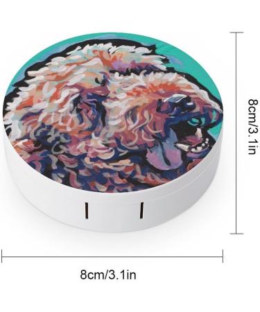 Labradoodle Poodle Contact Lens Travel Kit Portable Cute Contact Box with Mirror for Daily Outdoor - Buy Online on GoSupps.com
