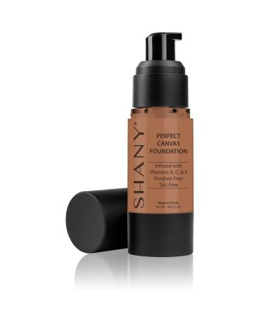 SHANY Perfect Canvas Liquid Foundation - Paraben Free/Talc Free/Oil Free - 30ml - DC1 DARK COOL 1