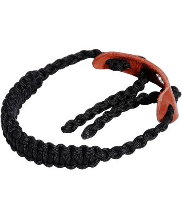 Elm Ray Archery Bow Wrist Sling - Durable 550 Paracord & Leather - Black - Buy Online on GoSupps.com