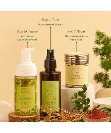 Kama Ayurveda Anti Acne Cleansing Foam 50ml - Best International Shipping for Clear Skin - Buy Online on GoSupps.com