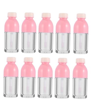Gatuida Flacons De Gloss Vides En Plastique Transparent 10 Pi ces Taille Petite Flacon L vres Rose 34 Sc ne Voyage Utilit Cosm tique