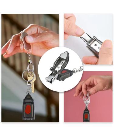 Nail Clipper Mini Nail Cutter Portable Toenail Clipper with Keychain for Women Men Girl - Buy Online on GoSupps.com