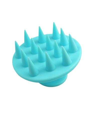 Scalp Massage Brush - Wet & Dry Hair Washing & Head Massage | Silicone Hair Care Tool for Dandruff Relief & Growth | Light Blue - Buy Online on GoSupps.com