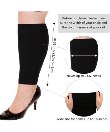 3 Pairs 20 XXXL Wide Plus Size Calf Compression Socks | 20-30 mmHg | Circulation Support for Long Legs | Women Men - Buy Online on GoSupps.com