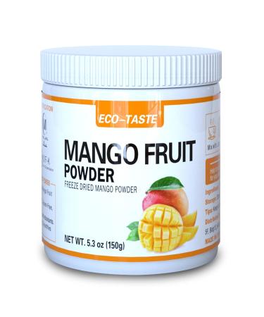 EcoTaste Freeze Dried Mango Fruit Powder - 5.3 Oz.