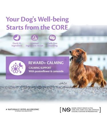 Wellness CORE Reward+ Treats Duck Supports in Calming Your Dog Soft Grain Free Dog Treats 170g 170 g (Pack of 1) Duck & Camomille - Calming - Buy Online on GoSupps.com