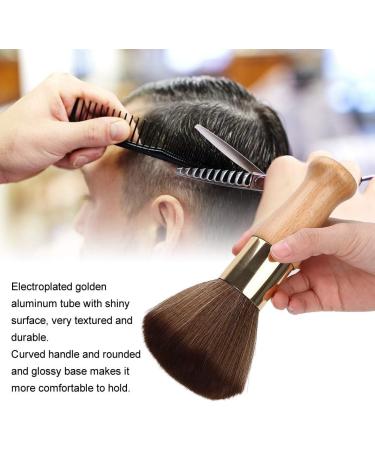 Neck Duster Brush Hair Cutting Neck Duster Brush Barber and Salon Brush to Remove Loose Hair From Neckline and Ears After Haircut Stand Up Base (Original Wood Color) - Buy Online on GoSupps.com