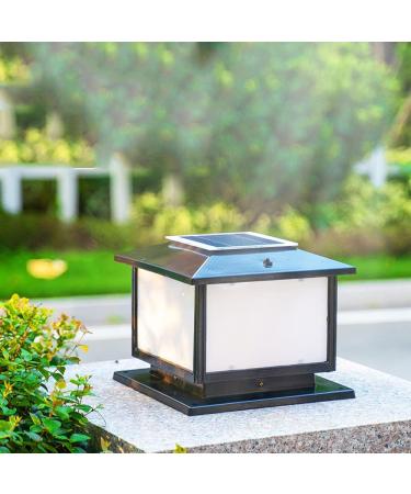Victorian Garden Fence Entrance Stigma Lamp Traditional Landscape Street Light Aluminum Lawn Bollard Light LED Solar Pillar Post Light Outdoor IP65 - Buy Online on GoSupps.com