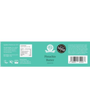 Nutural World - Smooth Pistachio butter (170g) / 100% pure single ingredient - Great Taste Award winner & Smooth Cashew Nut Butter (170g) Great Taste Award Winner - 100% Pure Single Ingredient + Cashew Nut Butter - Buy Online on GoSupps.com