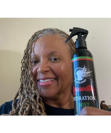 Loclicious Rosewater Hydration Mist Spray for Dreads, Locs, Braids | Organic Vegan Conditioner with Aloe, Essential Oils, Glycerin | Moisturizing Hair Treatment for Dreadlocks, Faux Locs, Sisterlocks - Buy Online on GoSupps.com