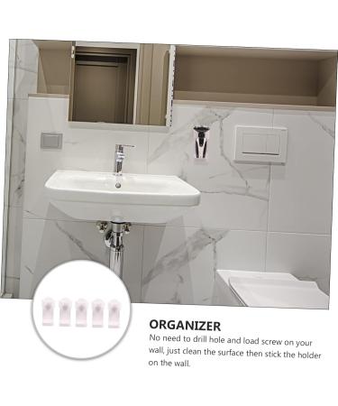 Minkissy 15 Pcs White Plastic Razor Holder & Clothes Rack - Versatile Wall Storage for Old Customers - Buy Online on GoSupps.com