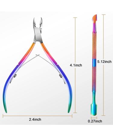 Easkep Cuticle Trimmer & Pusher - Professional Stainless Steel Cutter Nippers for Fingernails and Toenails - Buy Online on GoSupps.com