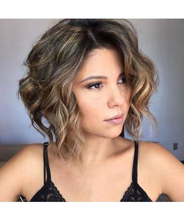 Shop Kashyk Women s Natural Blonde Short Wavy Wig | Curly Synthetic 11.8 Inches for Everyday Cosplay & Parties - Buy Online on GoSupps.com