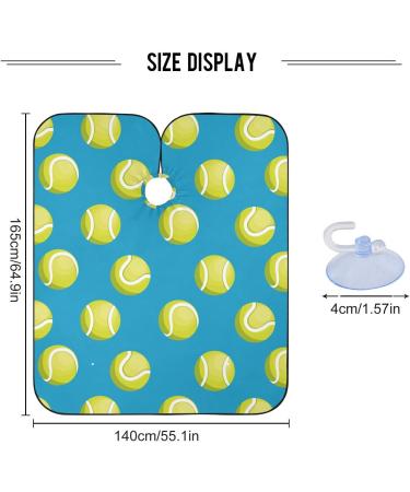 Waterproof Barber Cape - Cute Tennis & Cheetah Design Hair Cutting Bib for Men & Women | Unisex Haircut Cape - Buy Online on GoSupps.com