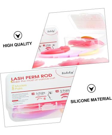 8 Pairs Silicone Eyelash Perming Pads - Hot Eyelashes Grafting & Curling Shields | Perfect for Extensions & Perming - 8.6x5.4cm - Buy Online on GoSupps.com