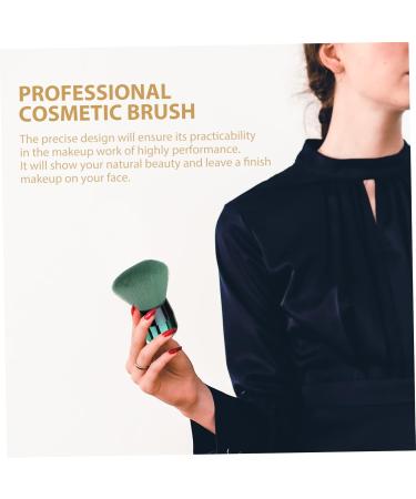 Beavorty 1Pc makeup brush travel blush brush travel powder brush makeup blush brush kabuki liquid blush bronzer brush green powder single contouring brush artificial fiber 8.5x6.5cm Green - Buy Online on GoSupps.com