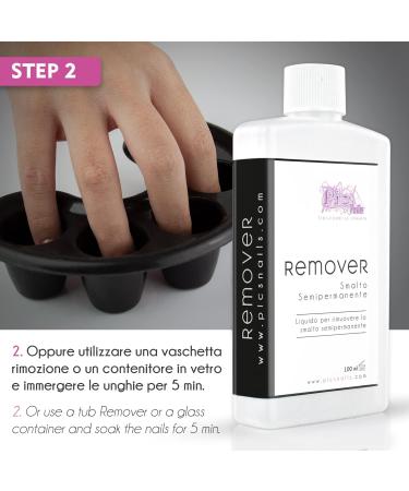 Gel nail polish remover pure Acetone 100 ml - Professional nail liquid Ideal for Gel Nail Polish and Nail Polish - Remove and Dissolve Gel polish on nails - Buy Online on GoSupps.com