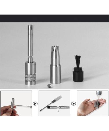 OUSIKA Nose Hair Trimmer - Stainless Steel Manual Ear & Nose Hair Shaver for Men | Washable Face Care Device - Buy Online on GoSupps.com