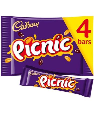 Cadbury Picnic Chocolate Bar 4 Per Pack - Buy Online on GoSupps.com