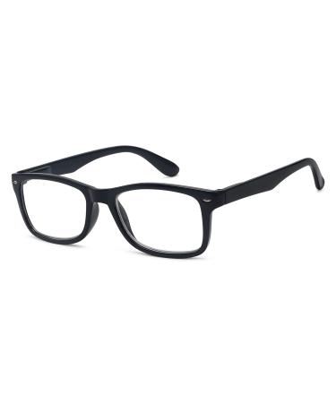 Eyekepper Readers Spring Hinges Quality Classic Vintage Style Reading Glasses Black+3.0