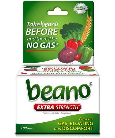 Beano Ultra 800 | Gas Prevention and Digestive Enzyme Supplement Tablets | 100 Count | Pack of 3