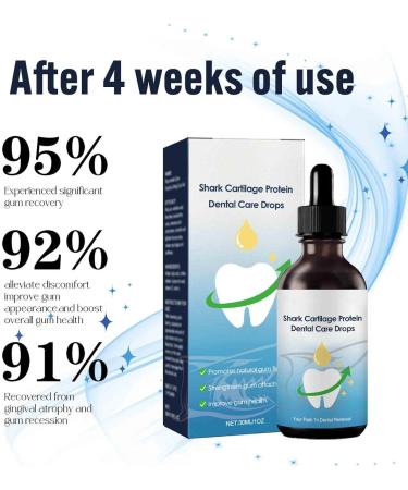 Shark Cartilage Protein Drops for Tooth Growth & Stain Removal - 5PCs | Dental & Oral Recovery - Buy Online on GoSupps.com
