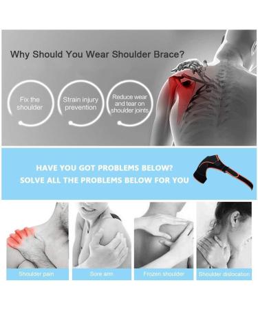 Yosoo Adjustable Shoulder Brace | Sports Back Support & Protection | Shoulder Pad Wrap Belt - Buy Online on GoSupps.com