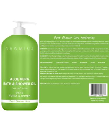 Buy Wet Skin Moisturizer & In-Shower Oil - Natural Body Conditioner with Aloe Vera Oats & Honey for Soft Skin | 2-in-1 Bath & Shower Oil - Perfect Self-Care Gift - Buy Online on GoSupps.com