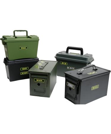 Aolamegs Ammo Can Vinyl Sticker Set - 40 Pack, 10 Varieties - 9MM, 5.56, 7.62, 12GA, .22, .223, .308, .300, .380, .45 - Buy Online on GoSupps.com