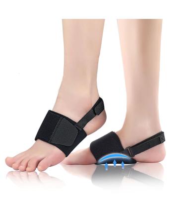 Arch Support Brace (Pair) -Arch Support Sleeves for Plantar Fasciitis Relief Adjustable Arch Support Compression Bands Orthotic Support Sleeves w/Gel Pads for Flat Feet High & Fallen Arch