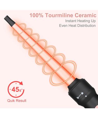 5 In 1 Curling Wand Set-Hair Waver Curling Iron 3 Barrel Triple Crimper Tool Beach Waves with 3/4-1 1/4 inch 5 Interchangeable Barrels Hair Curler for Women Hairstyles(Rose Gold) - Buy Online on GoSupps.com