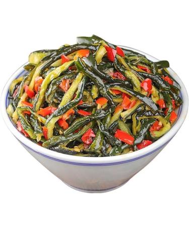 Instant vegetable pickles handmade color pepper chili sauce side dishes seasonings pickles Chinese snacks pickles Chinese specialty spicy dishes snacks gifts (Crispy cucumber 220g 1can) Crispy cucumber 220g 1can - Buy Online on GoSupps.com