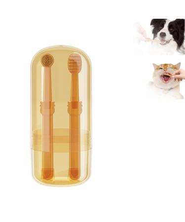 Wejdykg nanoflex Pet Toothbrush with Tongue Scraper Dog Toothbrush Pet Toothbrush and Toothpaste Soft & Durable Pet Silicone Toothbrush (1Pcs Toothbrush)