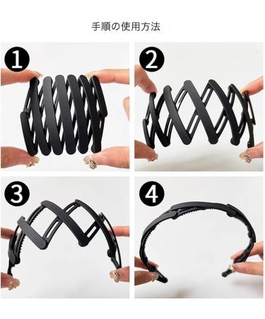 Retractable Folding Headband | Multifunctional Foldable Anti-Slip Hairband - Portable Hair Accessories for Outdoor Travel Running - Buy Online on GoSupps.com