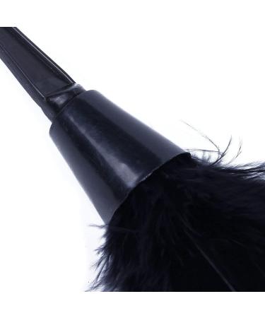Clisted 3Pc Fashion Turkey Duster with Black Plastic Handle Cleaning Tool(Black) 35cm - Buy Online on GoSupps.com