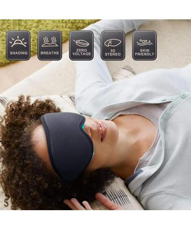 SEYA Luxury Sleep Eye Mask - 100% Light Blocking 3D Contoured Memory Foam Adjustable Strap - Skin Friendly Eye Shade for Men & Women - Buy Online on GoSupps.com