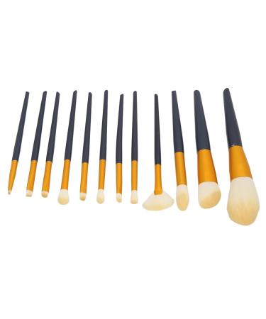 ZJchao 12-Piece Makeup Brush Set | Beginner Eyeshadow Powder Blush & Concealer Brushes with Orange PU Case - Perfect for International Shipping - Buy Online on GoSupps.com